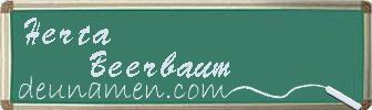 Herta Beerbaum Visitenkarte